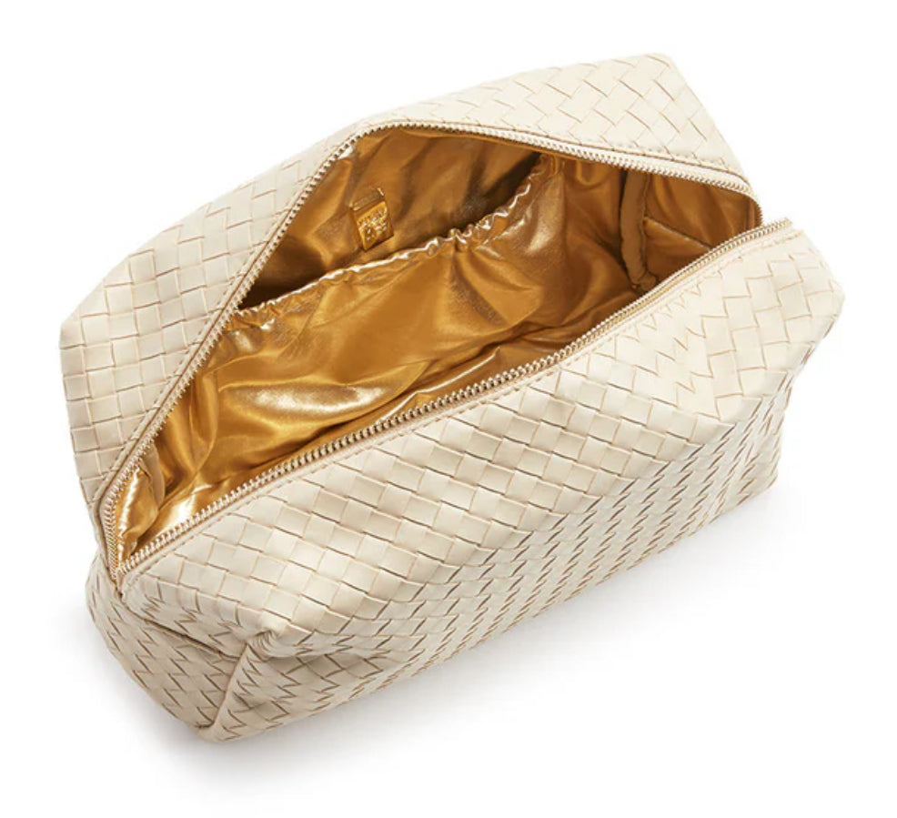 TRVL Everyday Cosmetic Bag Woven Bisque