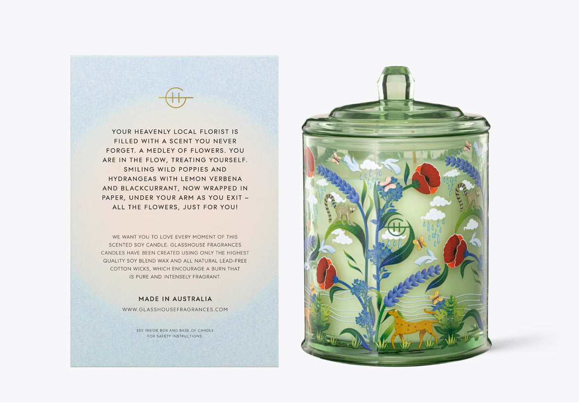 Glasshouse Fragrances Flower Therapy 13.4oz Candle