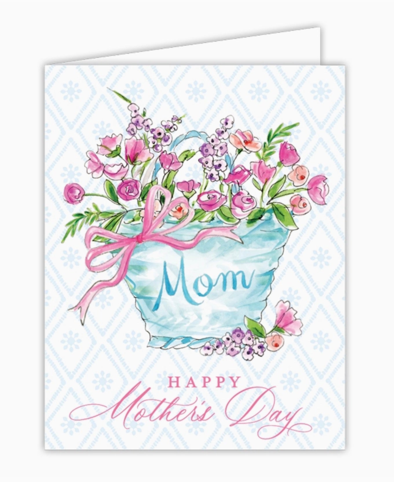 Happy Mother’s Day Mom” Hand-painted Greeting Card