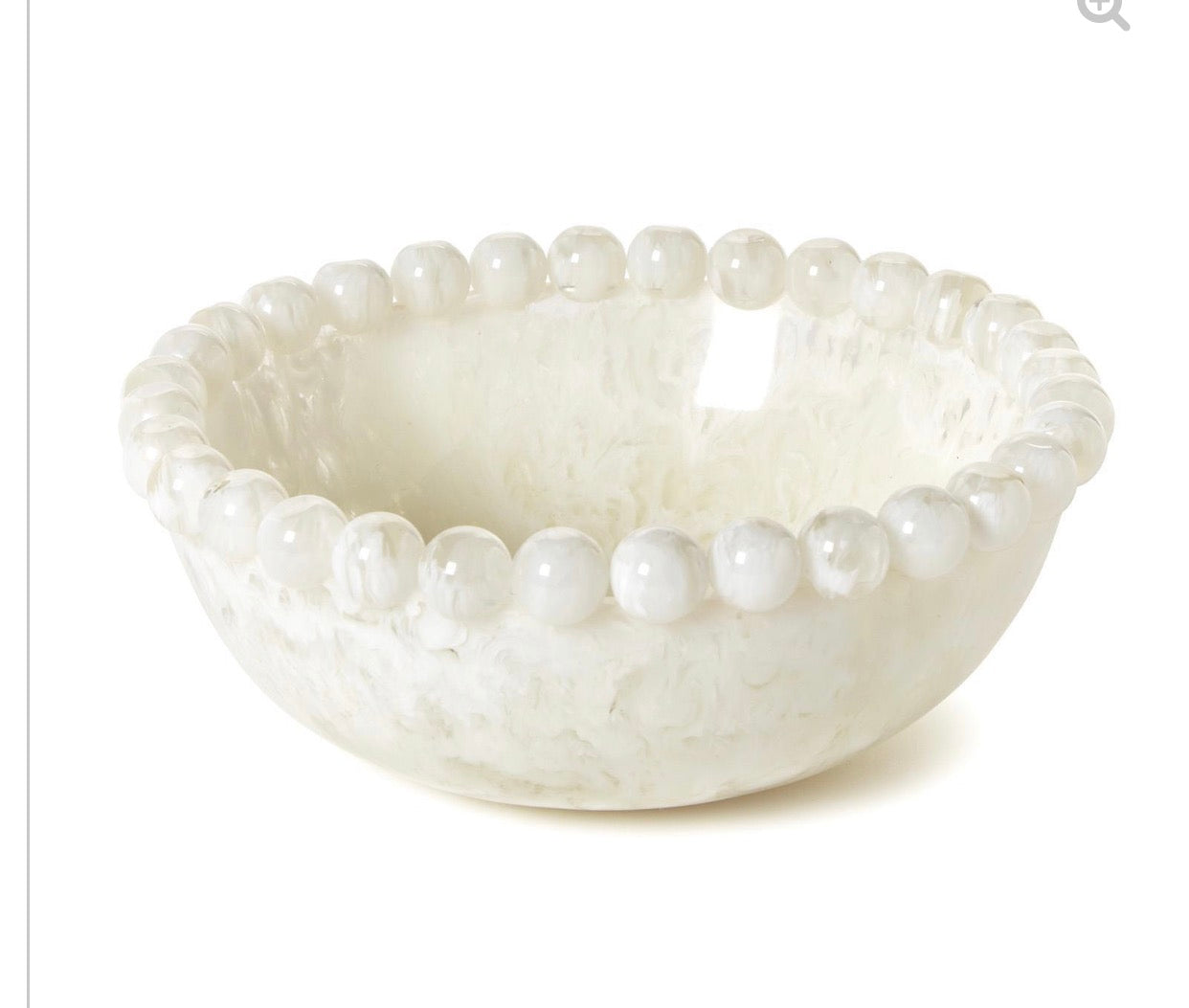Beaded Rim Serving Bowl