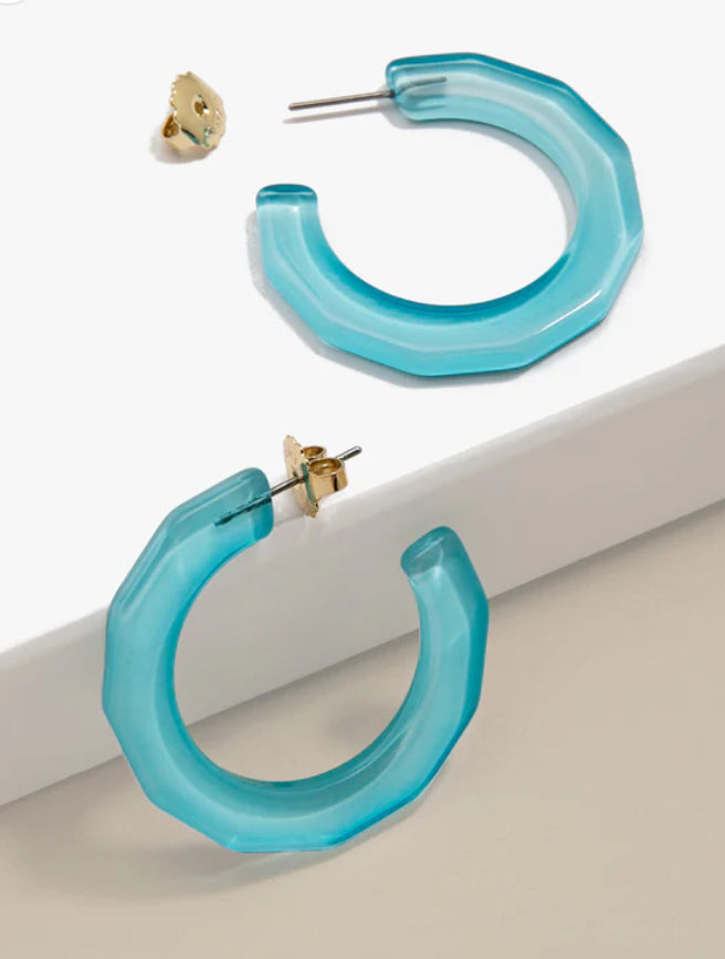 Small Textured Hoop Earrings