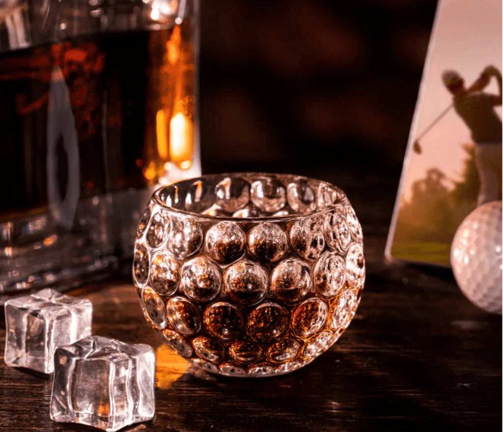 Golf Ball Whiskey Glass Set of 2
