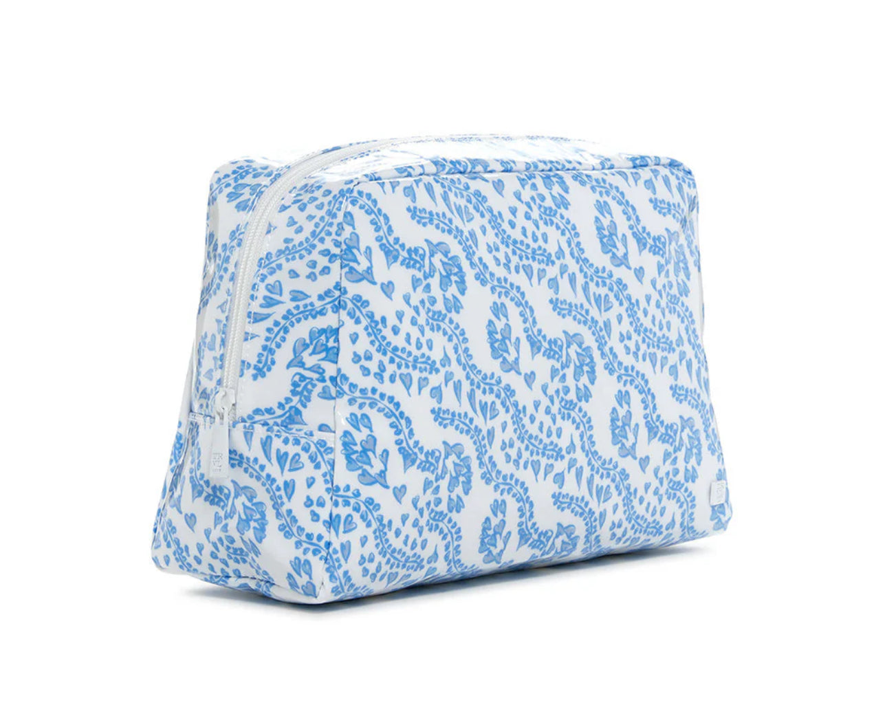 TRVL Design Medium Luxe Gloss Bag: Glossy Heart Blue