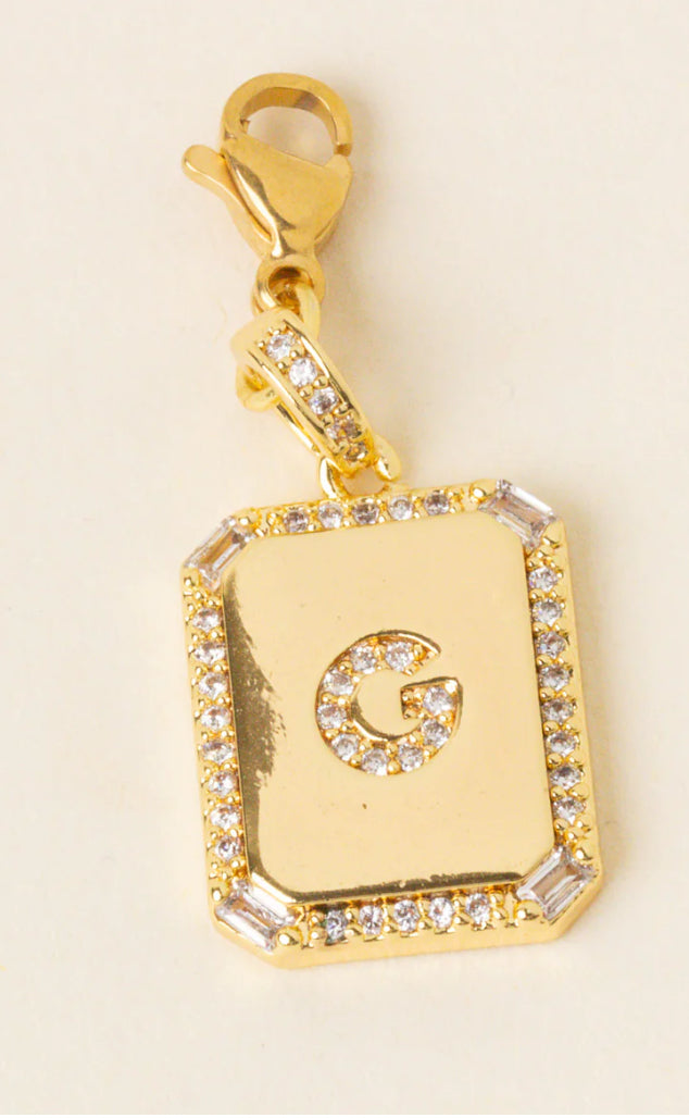 Initial Letter Gold Charm