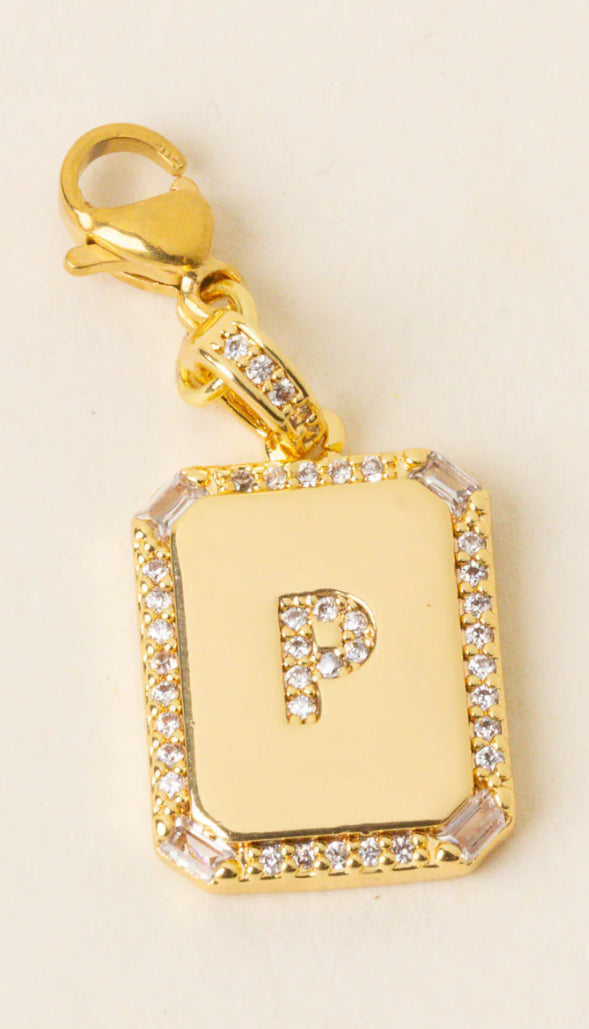 Initial Letter Gold Charm