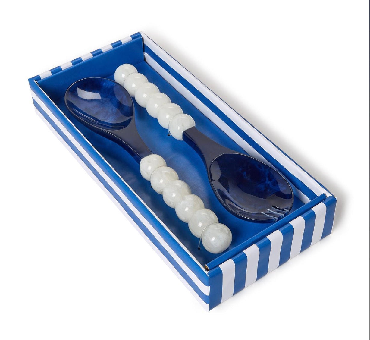 Blue and White Salad Serving Set