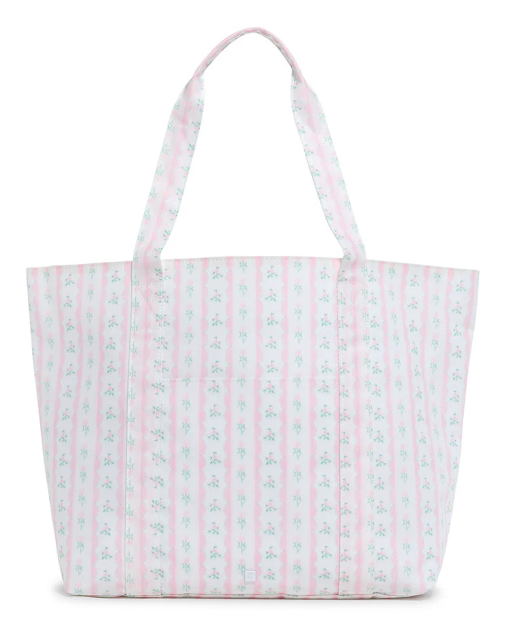 Pink Ribbon Floral Jumbo Tote by TRVL Design