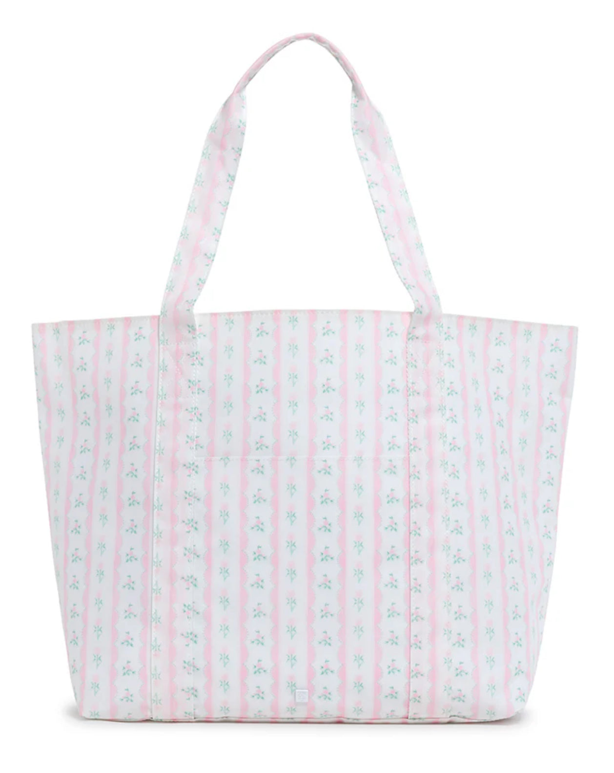 Pink Ribbon Floral Jumbo Tote by TRVL Design