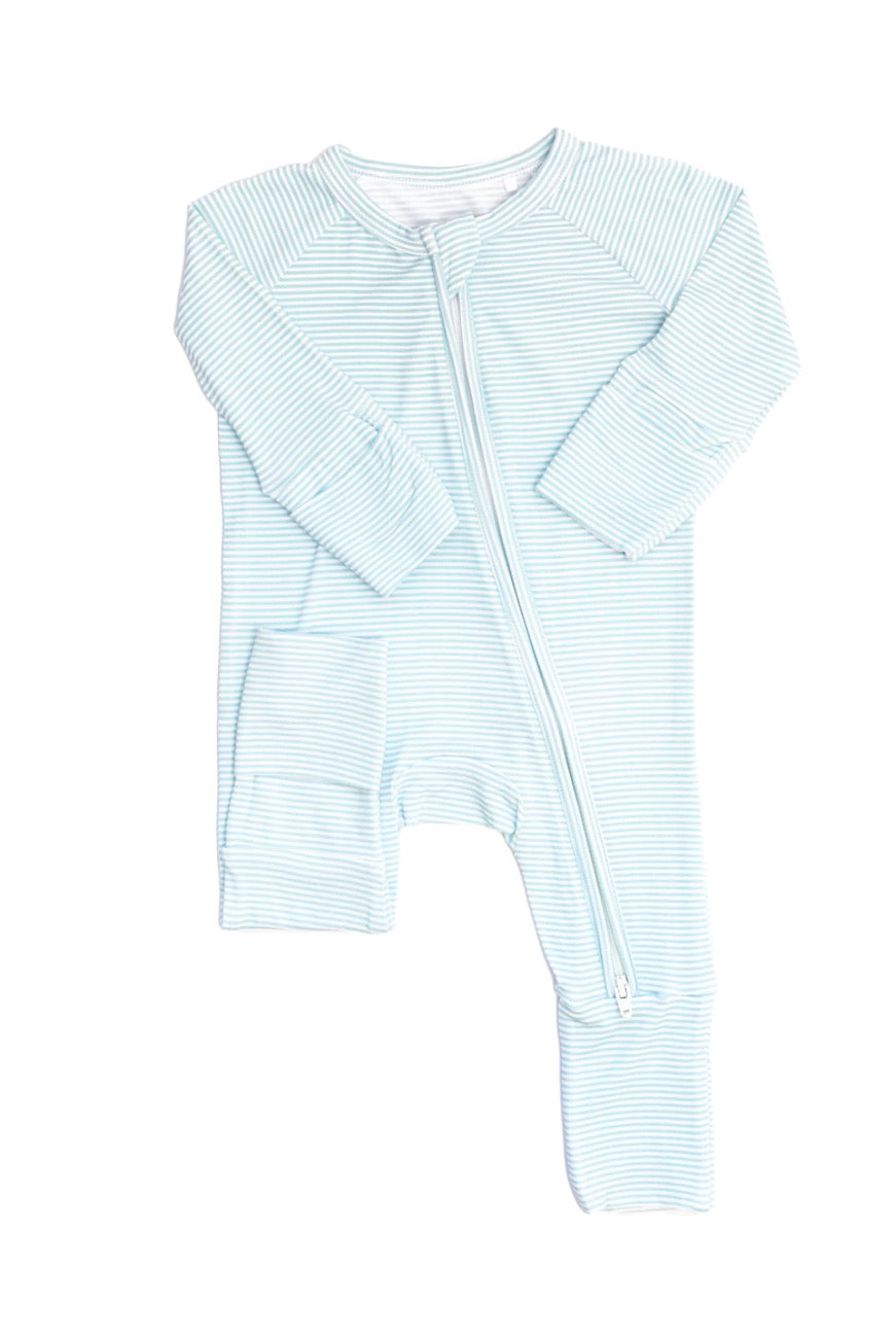 Mini Stripe Sleep Romper | The Uptown Baby