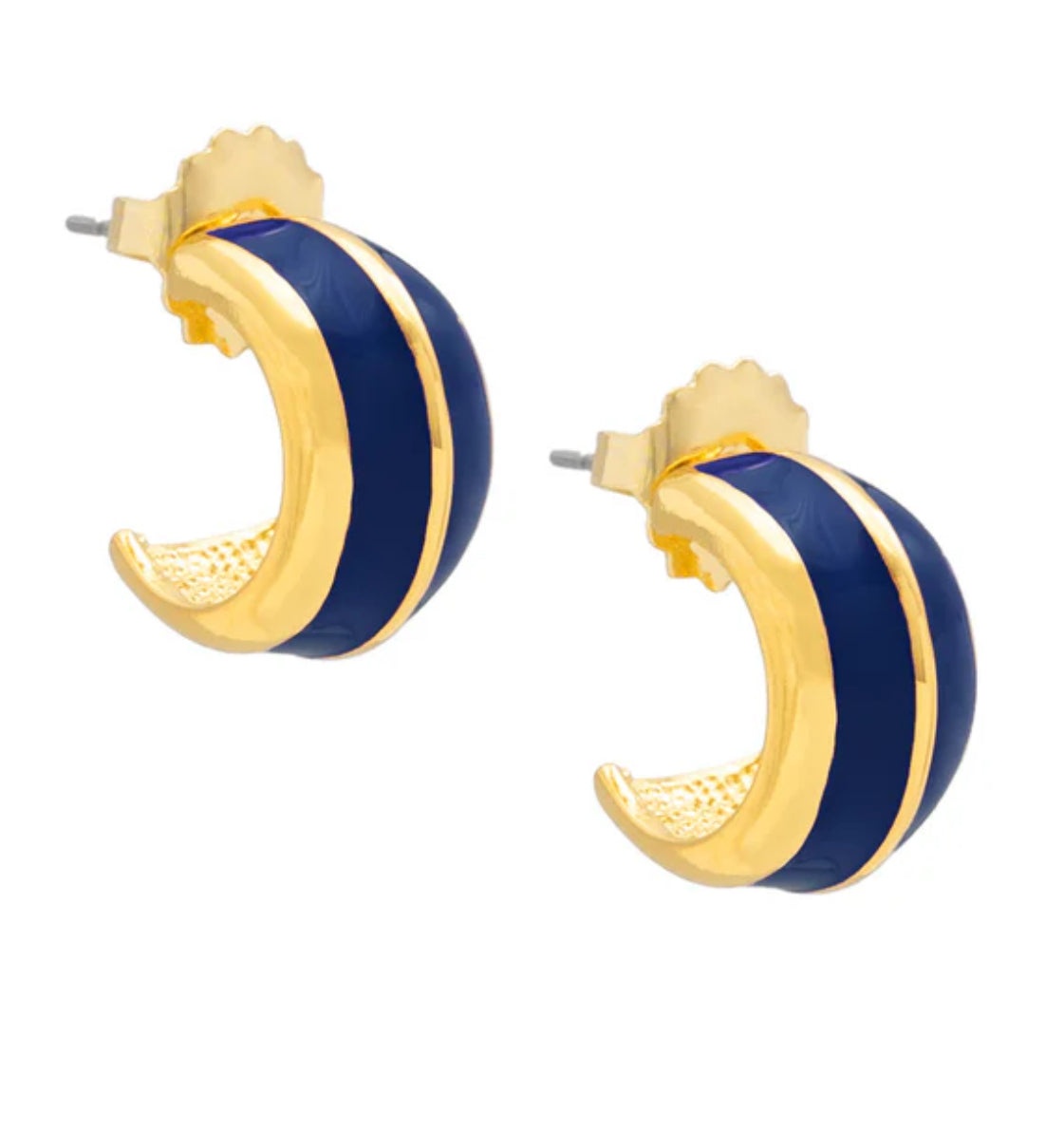 Colorful Enamel Huggie Earring