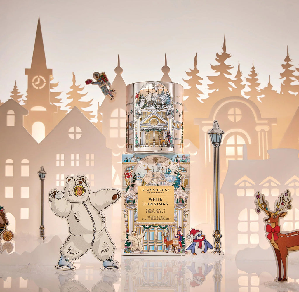 White Christmas 13.4 oz Glasshouse Candle