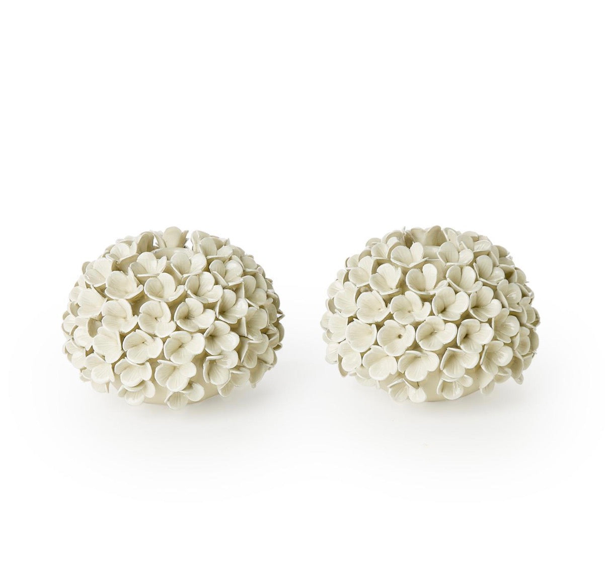 Two’s Company Hydrangea Flower Bud Vase/Taper Candle Holders