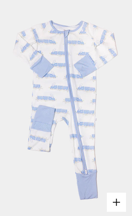 Trains Sleep Romper: The Uptown Baby