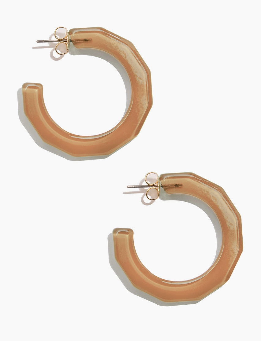 Small Textured Hoop Earrings
