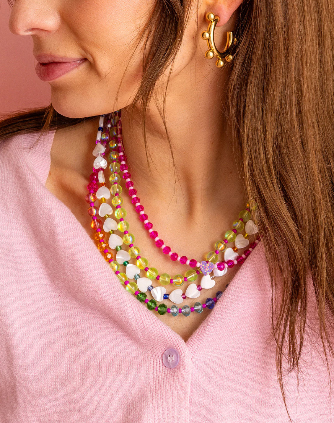 Grace Colorful Stone Necklace by Taylor Elliott