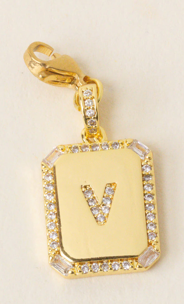 Initial Letter Gold Charm