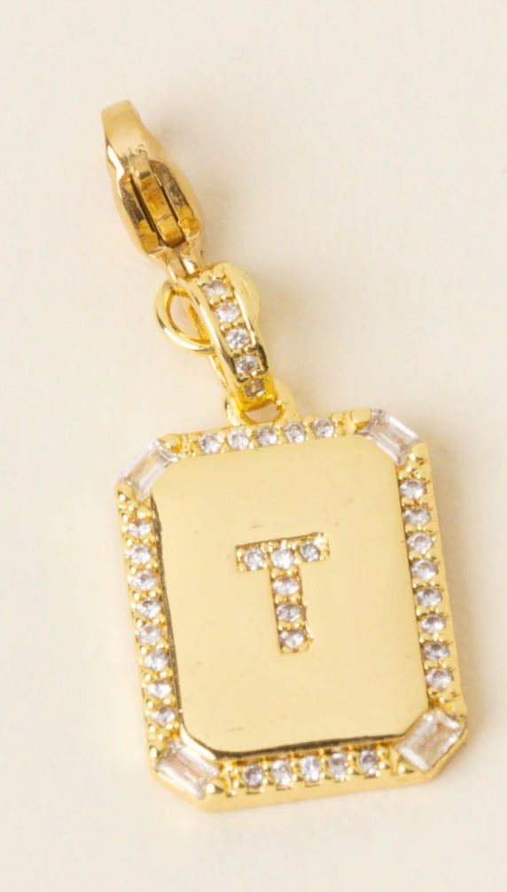 Initial Letter Gold Charm