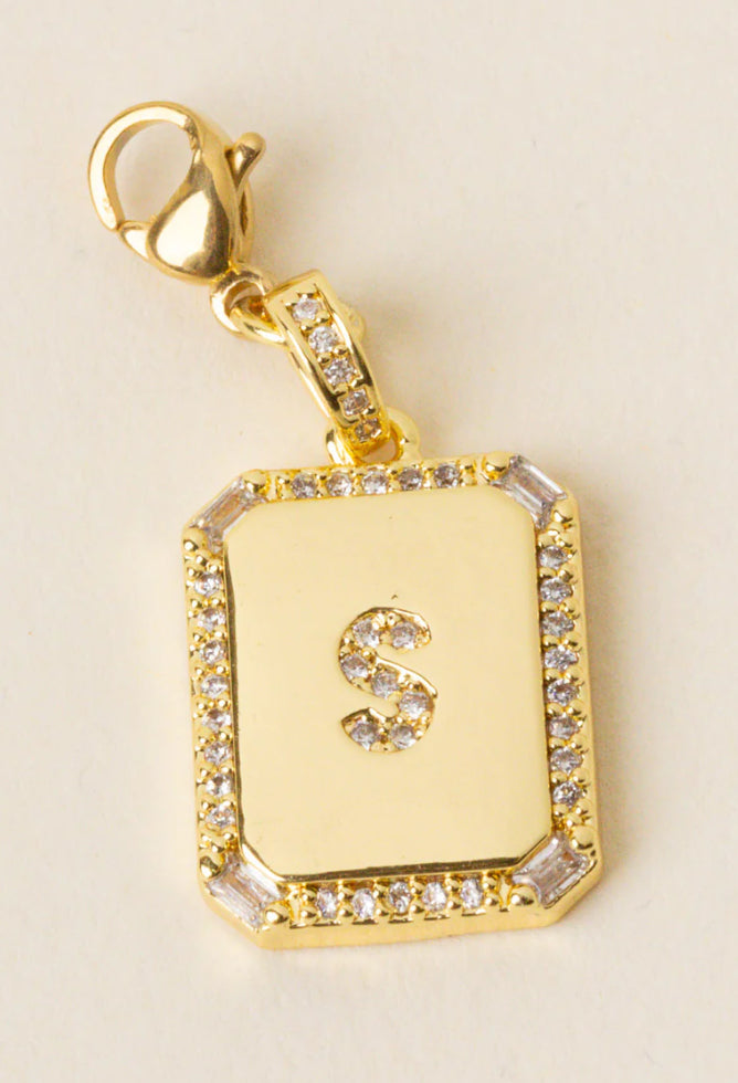 Initial Letter Gold Charm