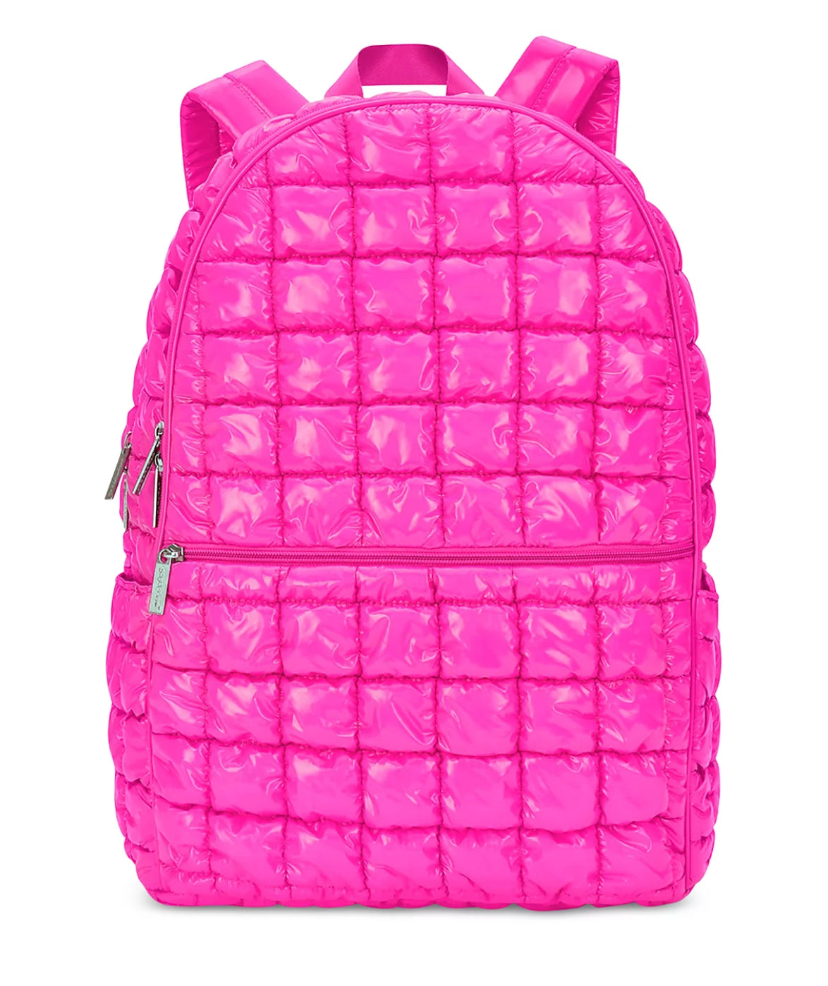 Hot Pink Shiny Puffer Backpack