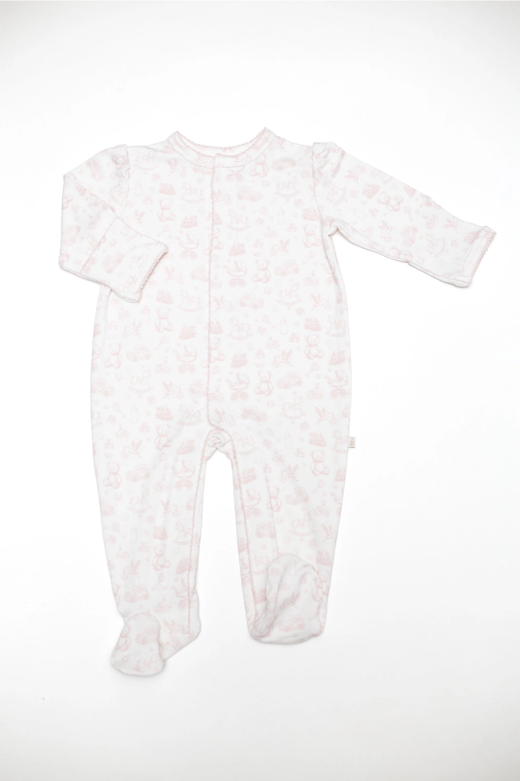 Nursery Toile Snap Sleep Romper