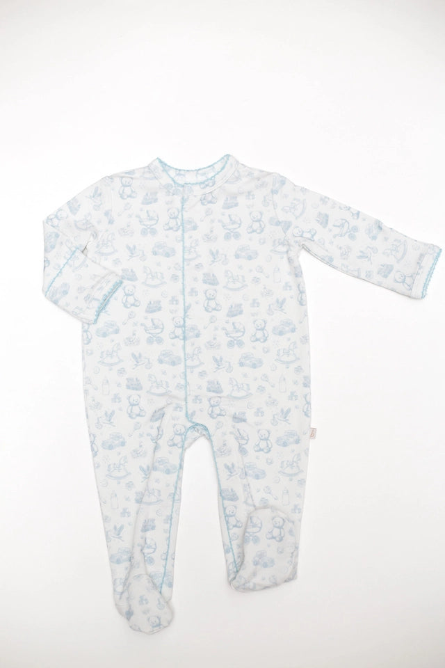 Nursery Toile Snap Sleep Romper