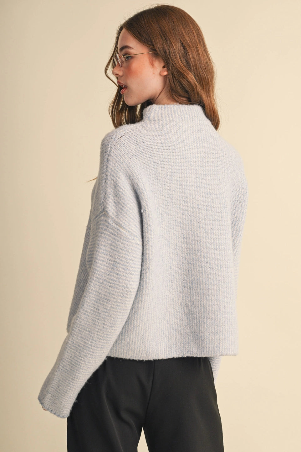 Colorful Button Front Sweater