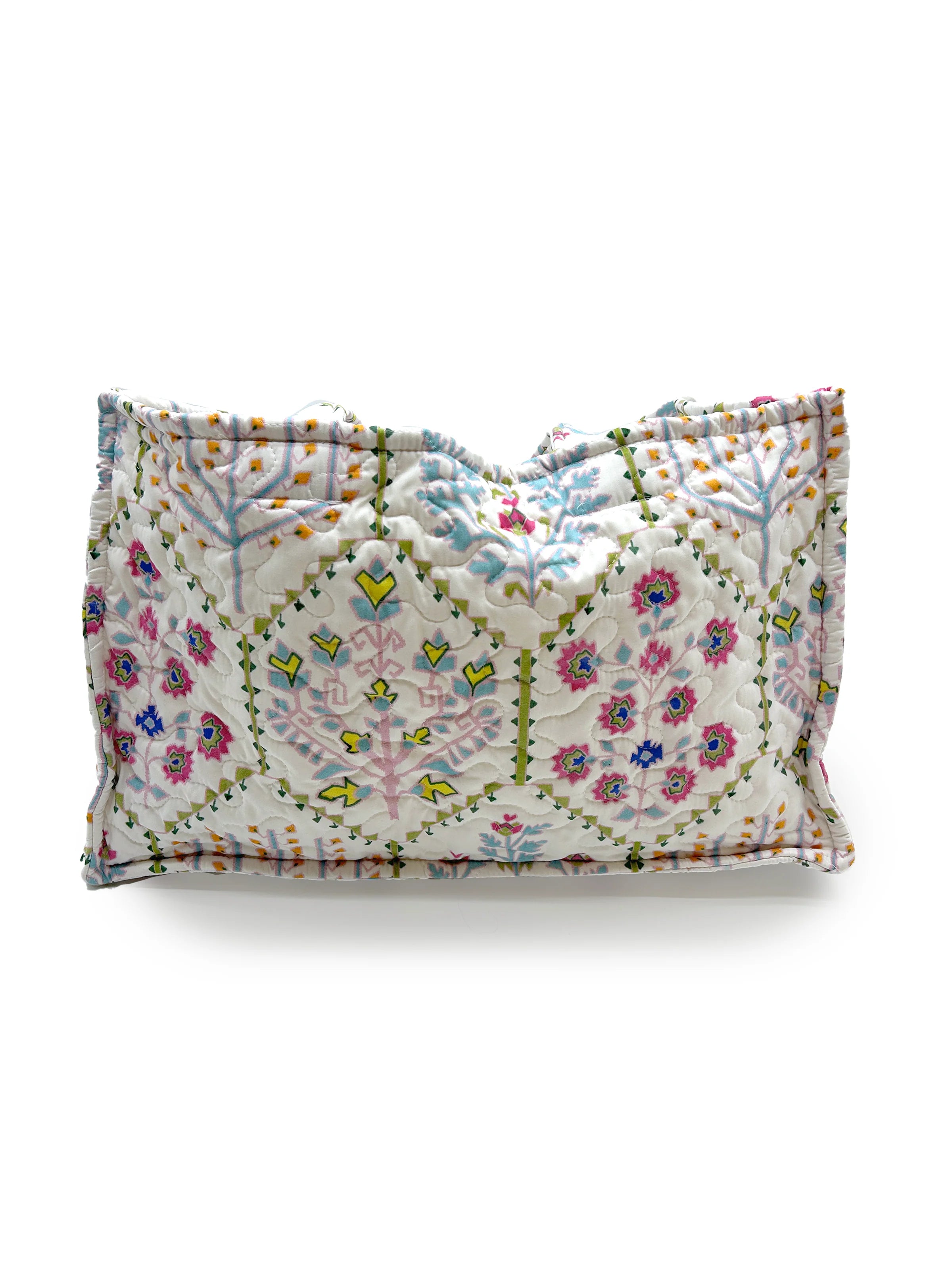 Tavi White Quilted Tote Bag  | Ida Mae Home