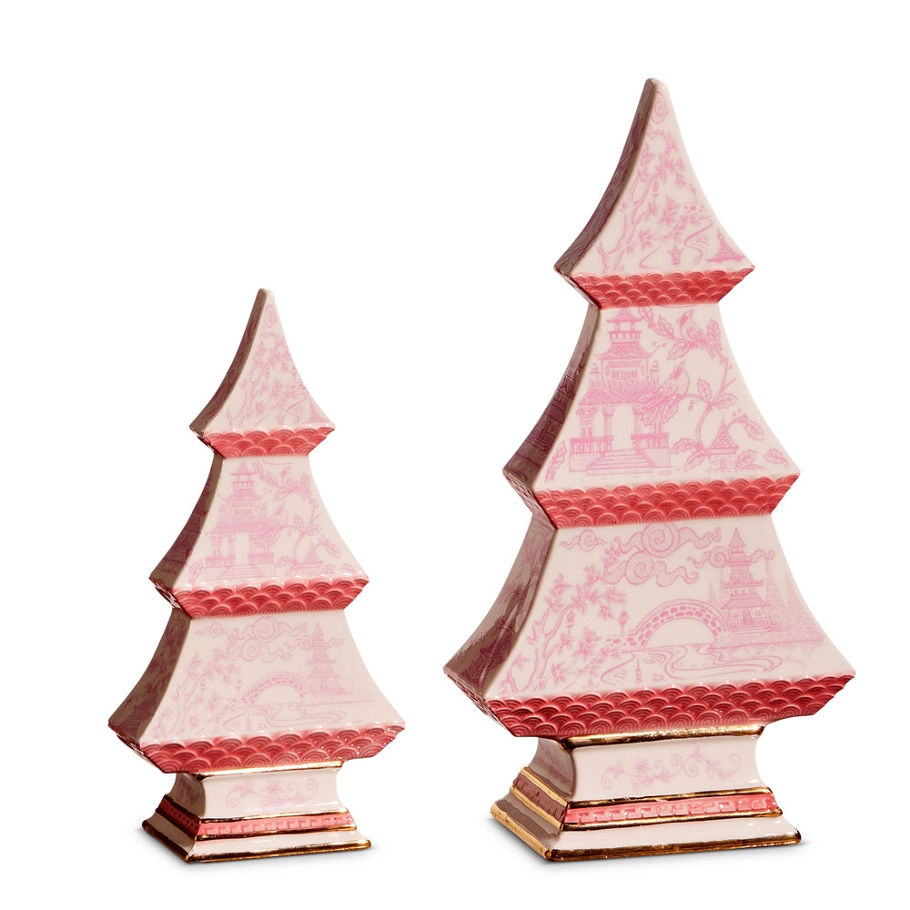 Glass Chinoiserie Tree | Pink