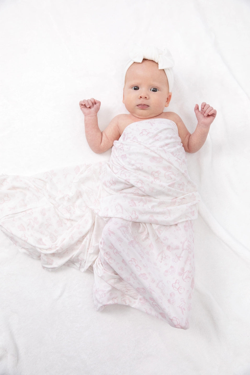 Nursery Toile Swaddle Blanket