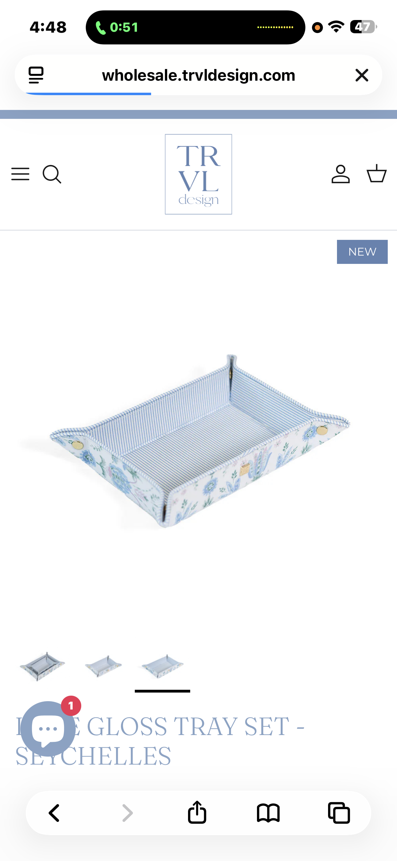 Luxe Glossy Seychelles Valet Tray Set | TRVL Design
