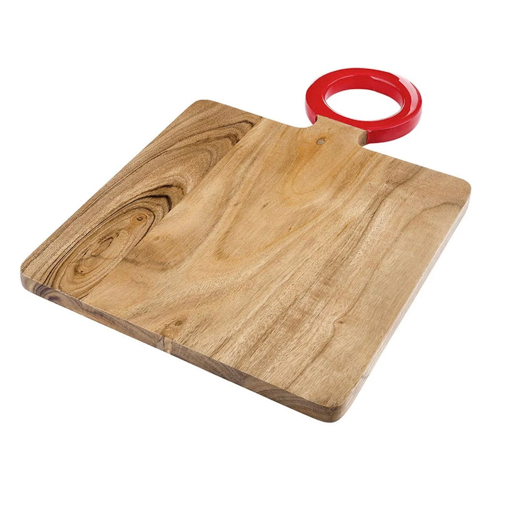 Enamel Handle Serving Board | Red