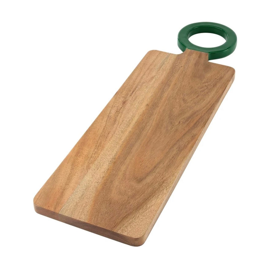 Enamel Handle Serving Board | Green