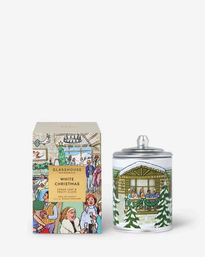 White Christmas 13.4 oz Glasshouse Candle