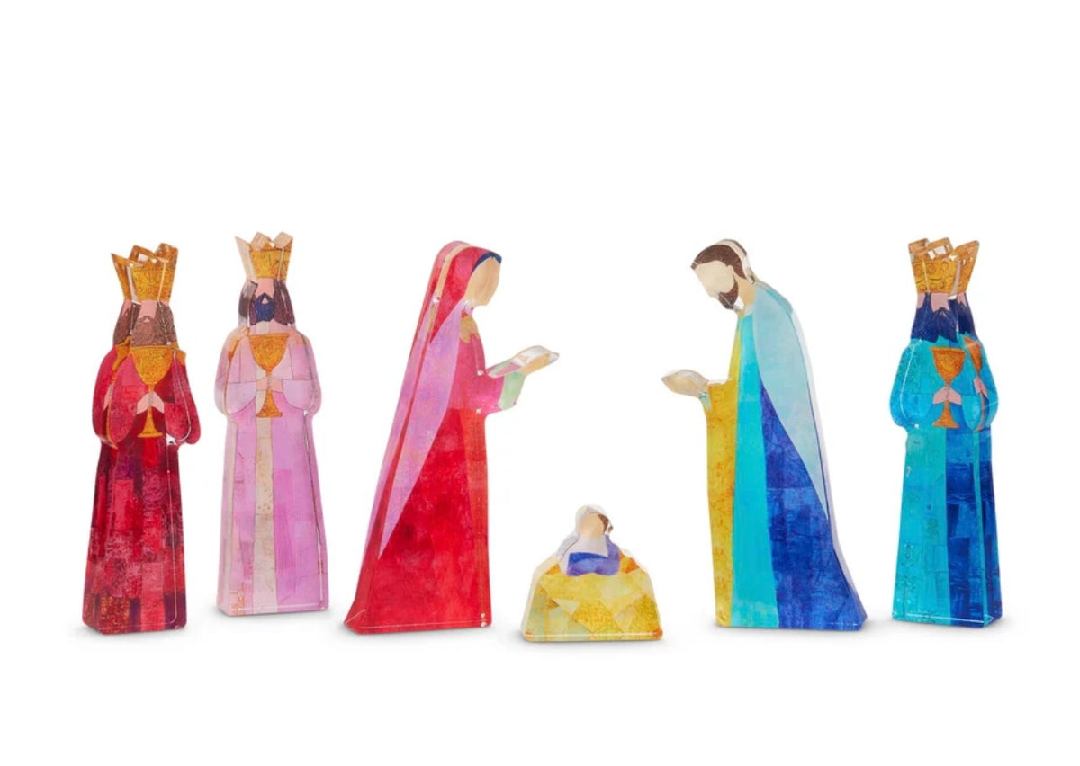 Acrylic Nativity Set