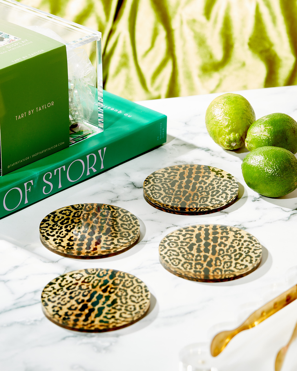 Leopard Print Coaster Set