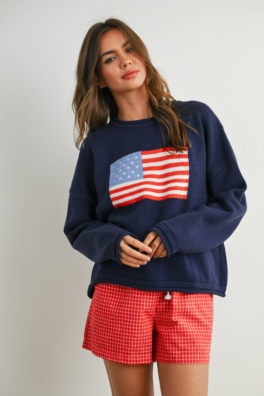 American Flag Knit Sweater