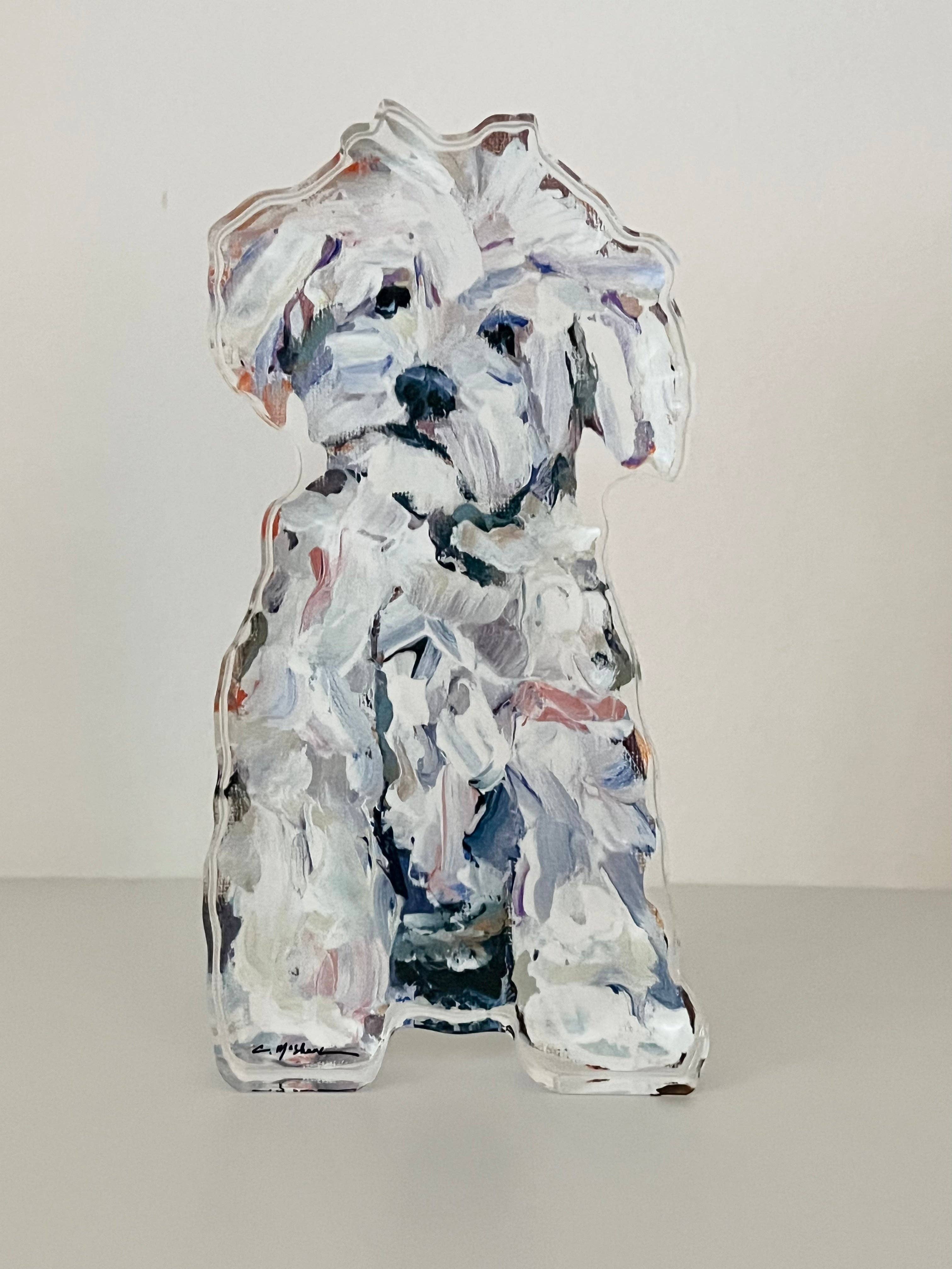 Maltipoo White Acrylic Shelfie
