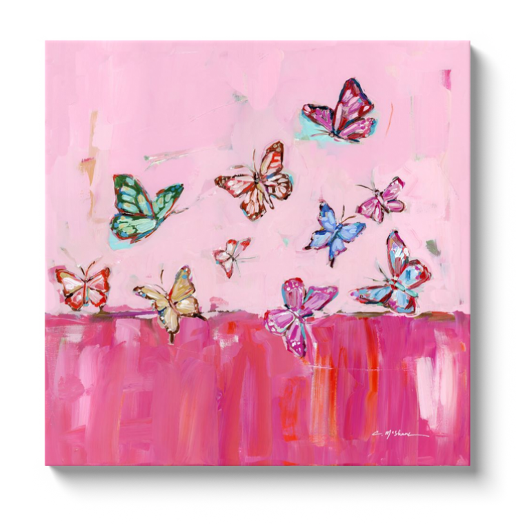 "Butterfly Wishes" Canvas : 24X24