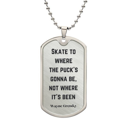 Hockey dog tag