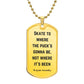 Hockey dog tag