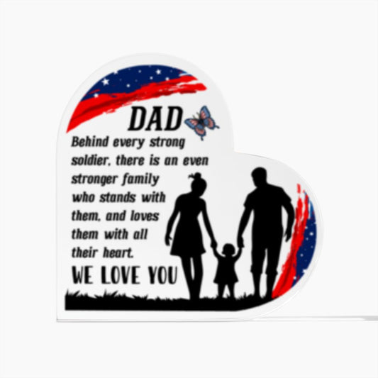 Dad We Love You Acrylic Plaque