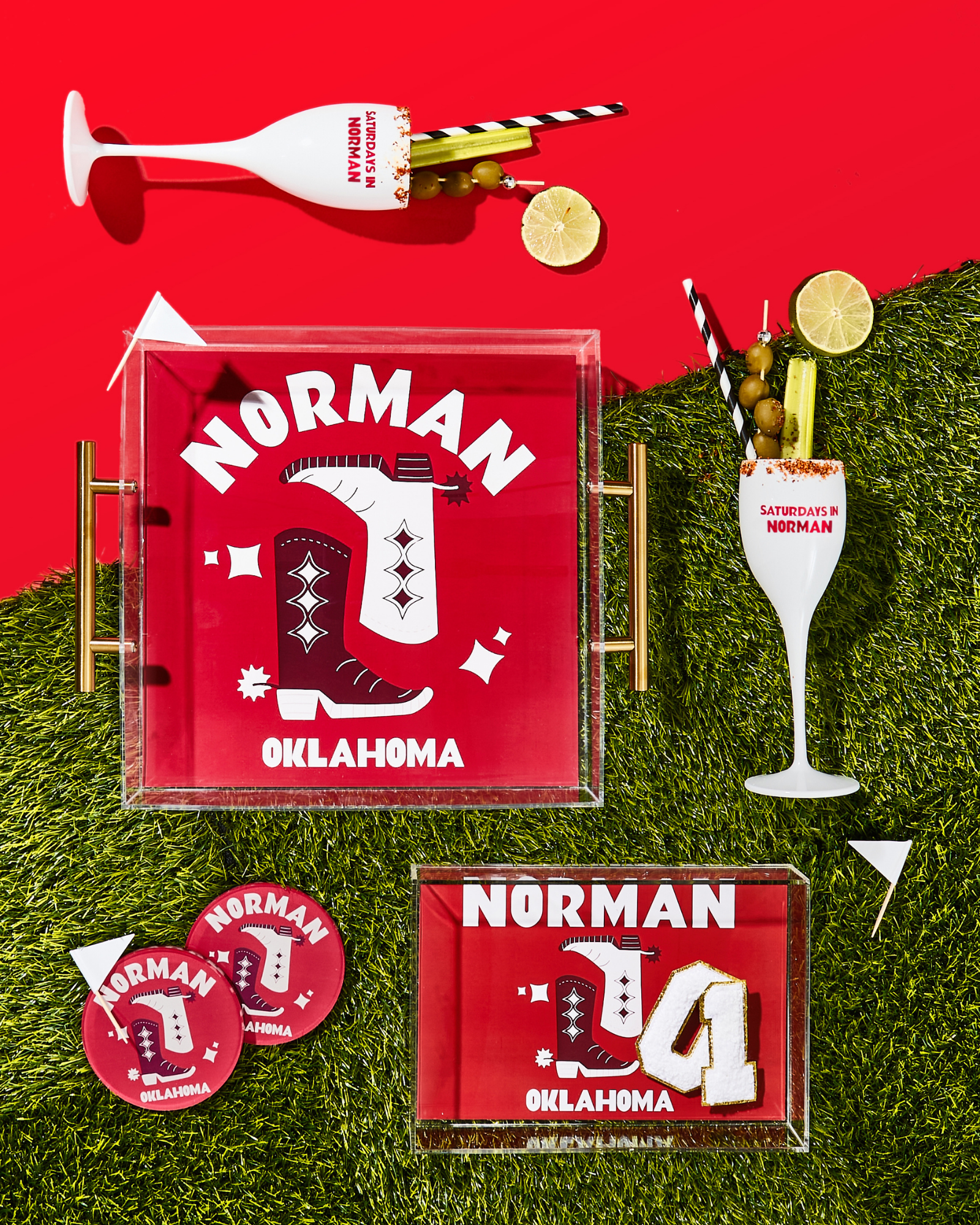 Norman, Oklahoma Acrylic Drink Coaster