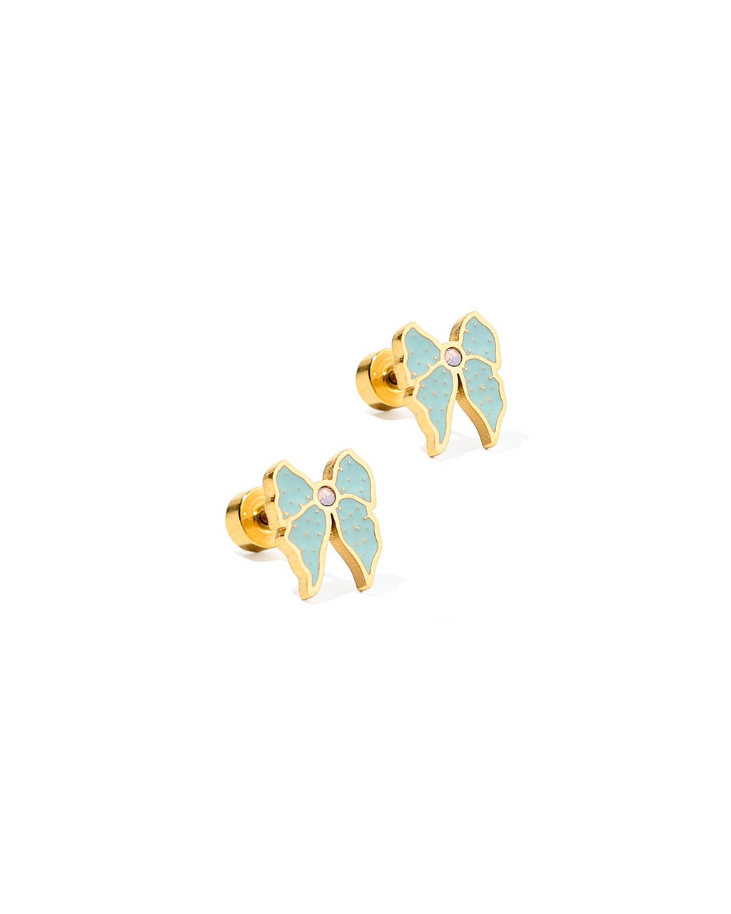 Finley Bow Screwback Stud Earrings
