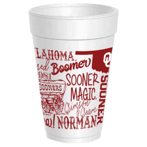 OU - Traditions Font Wrap - 10 pack: Crimson