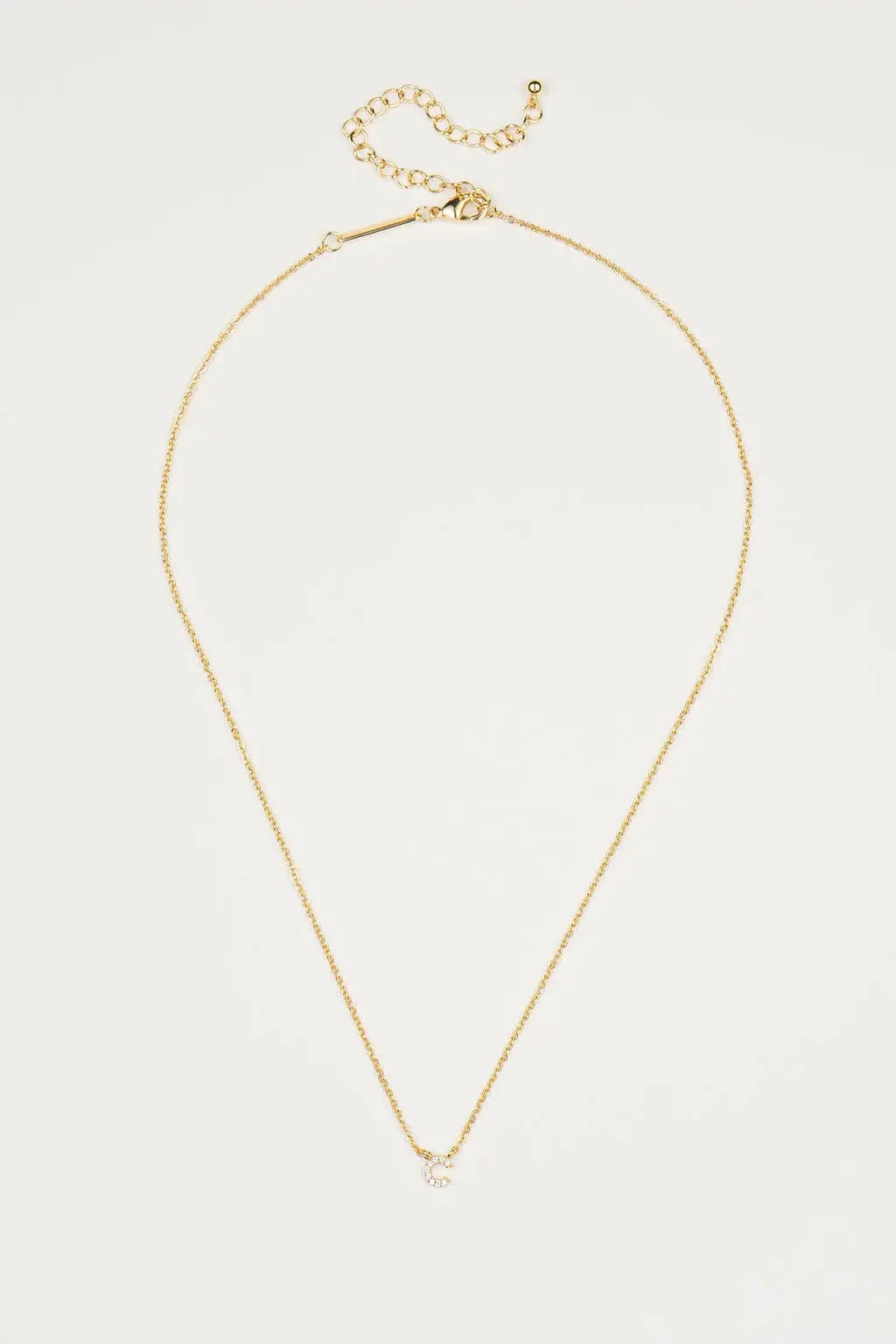 Dainty Shiny Initial Necklace