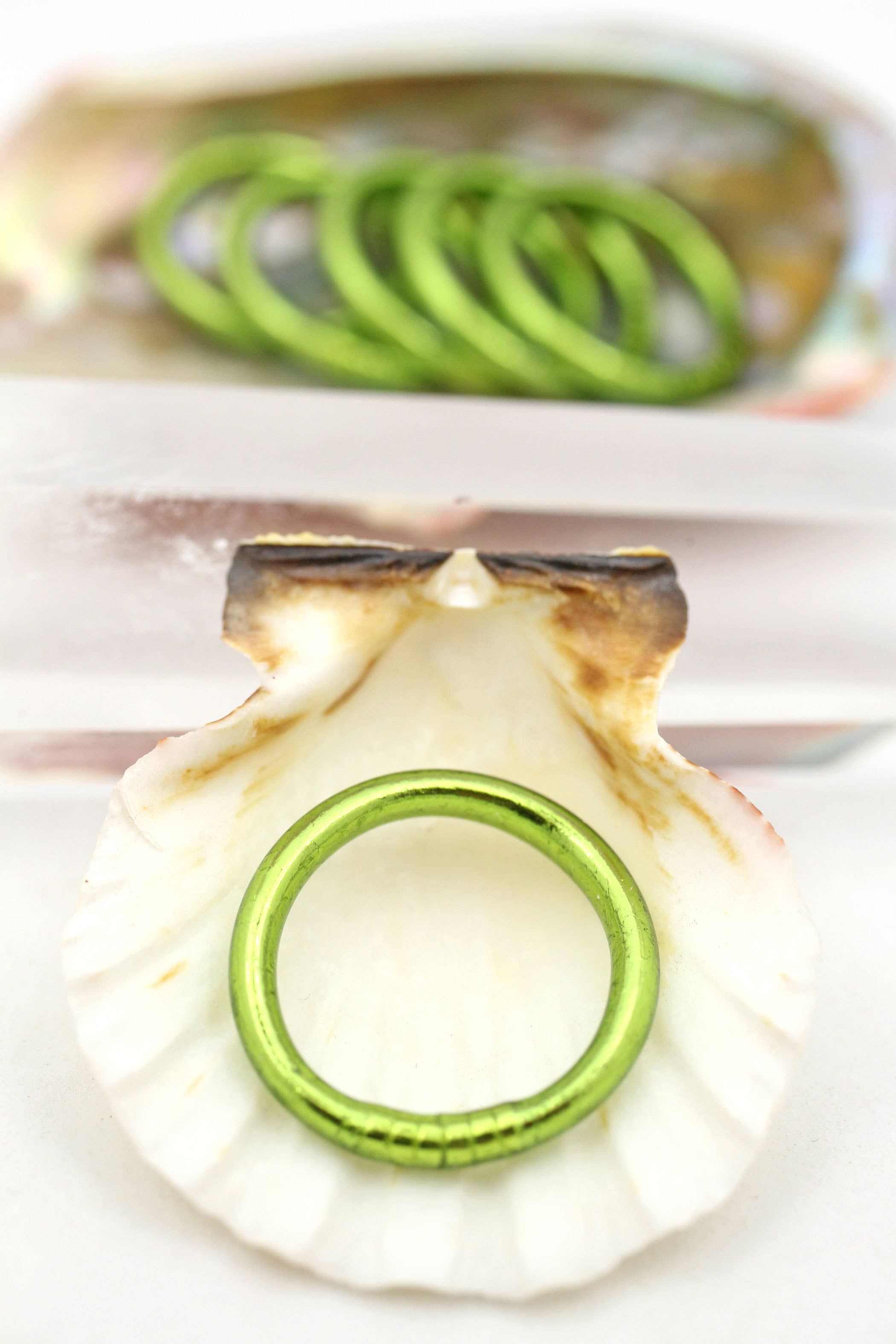 Light Gold Thai Buddhist Temple Rings