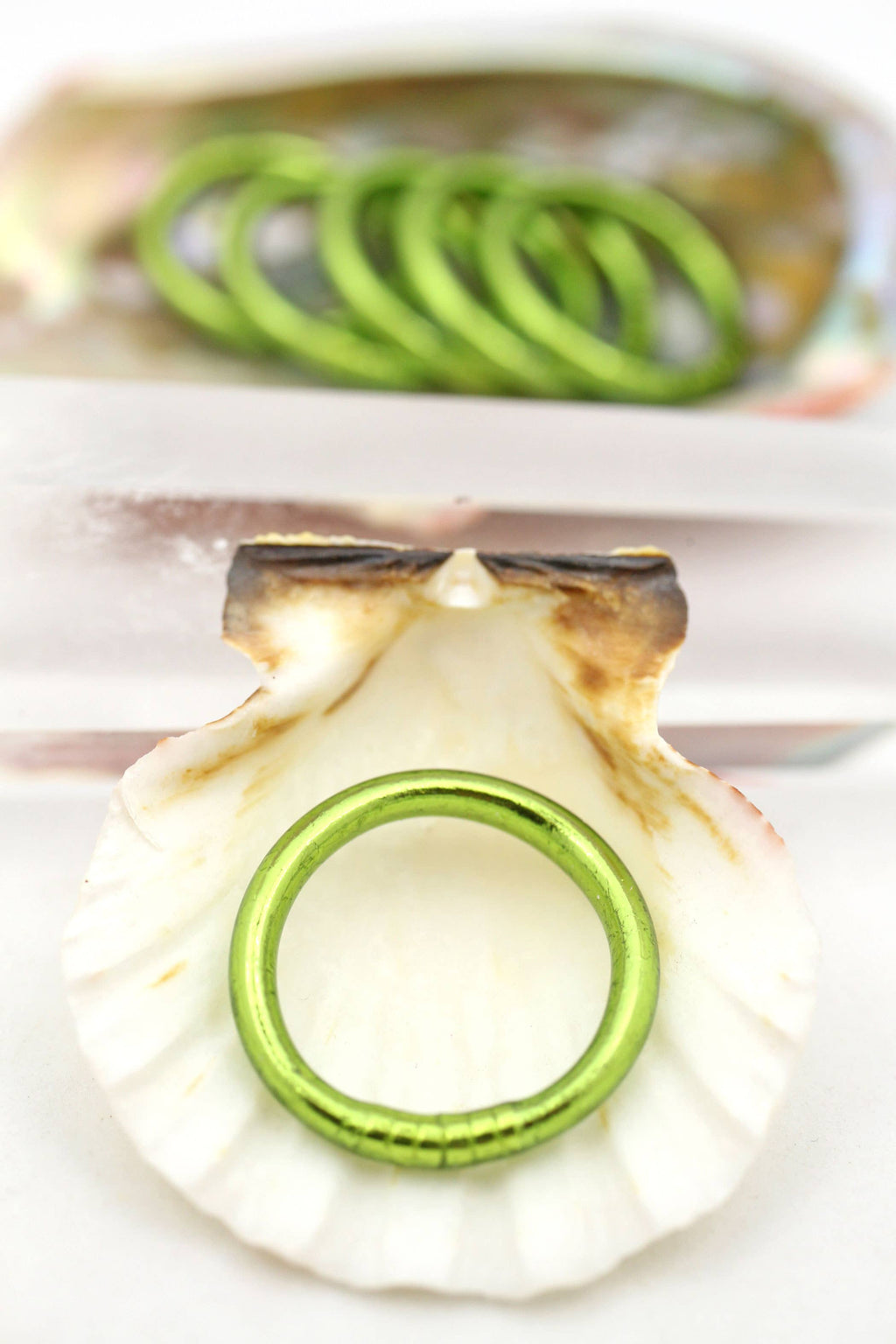 Pink Thai Buddhist Temple Rings