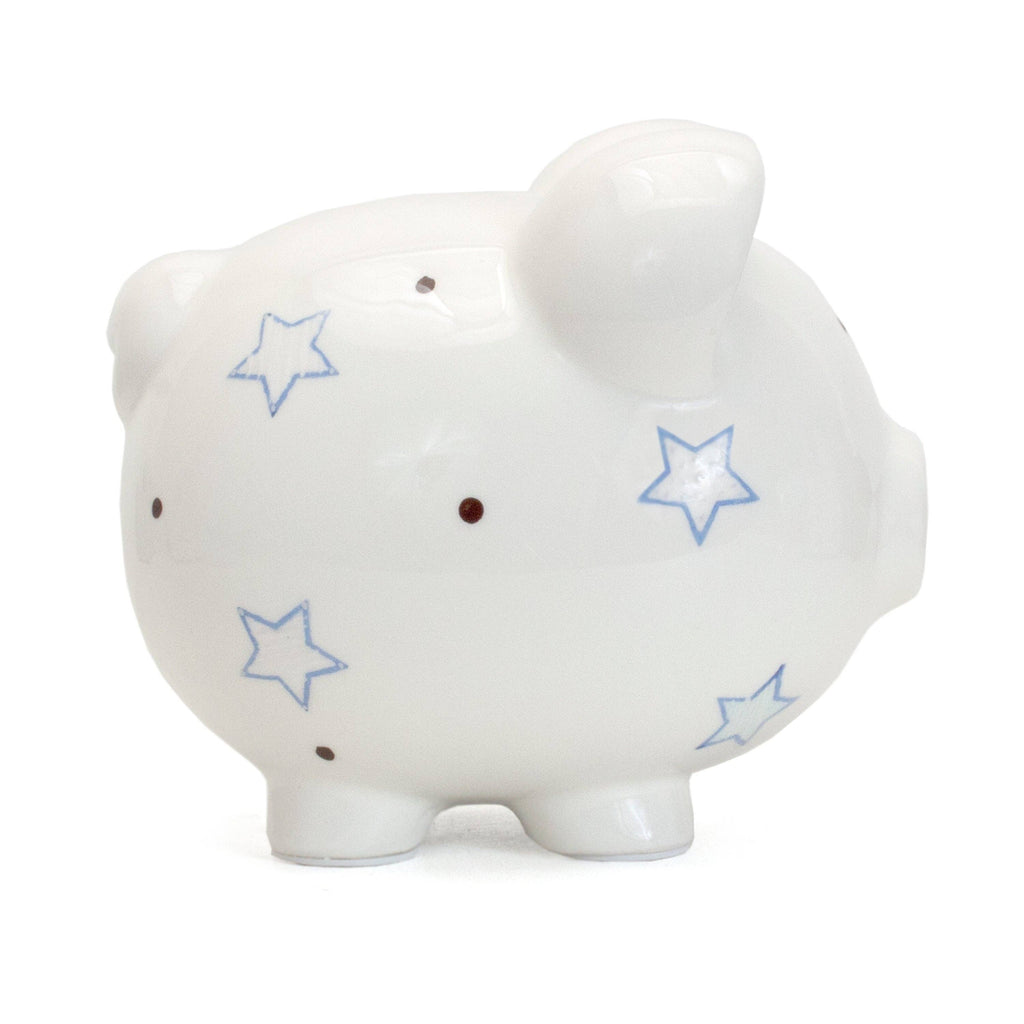 Blue Star Large Piggy Bank