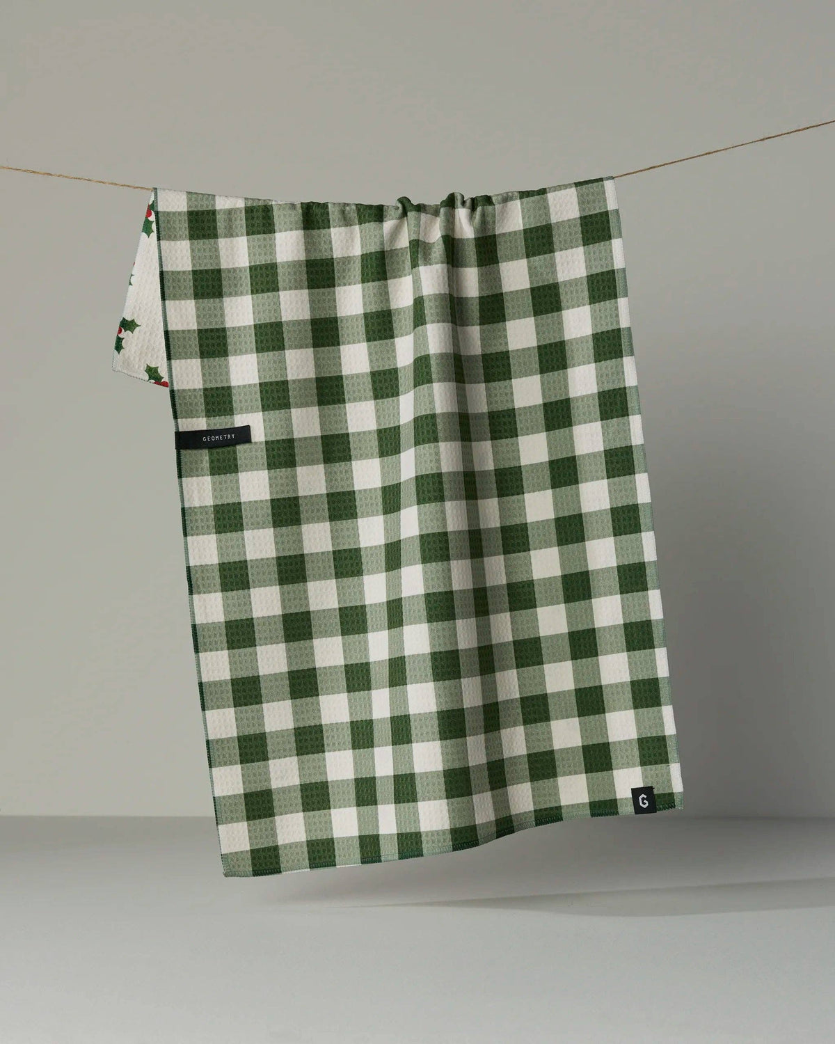 Holiday Holly Luxe Kitchen Towel