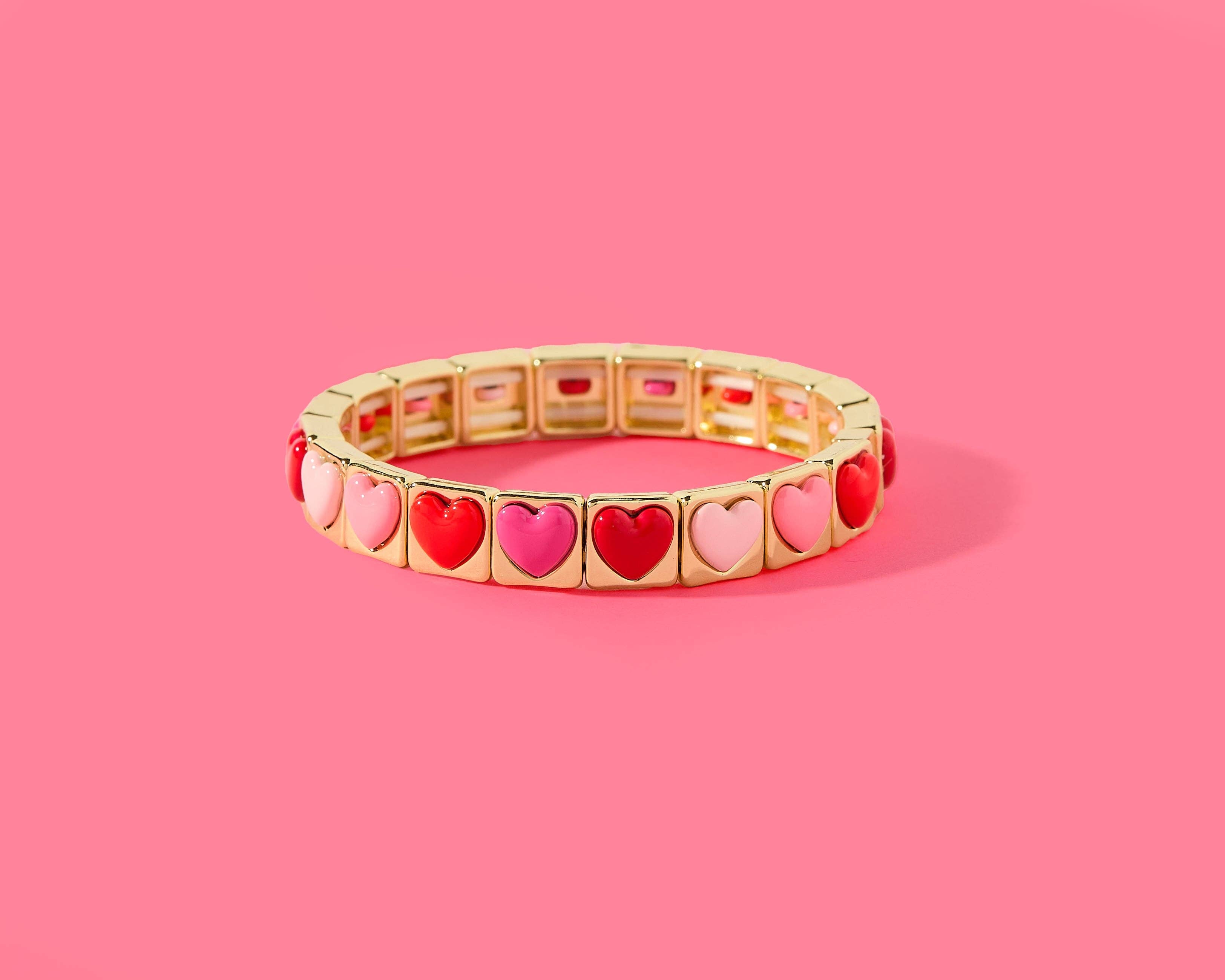 Hayden | FOR FUN | Stretch Bracelet Blue Stone + Pearl Hearts